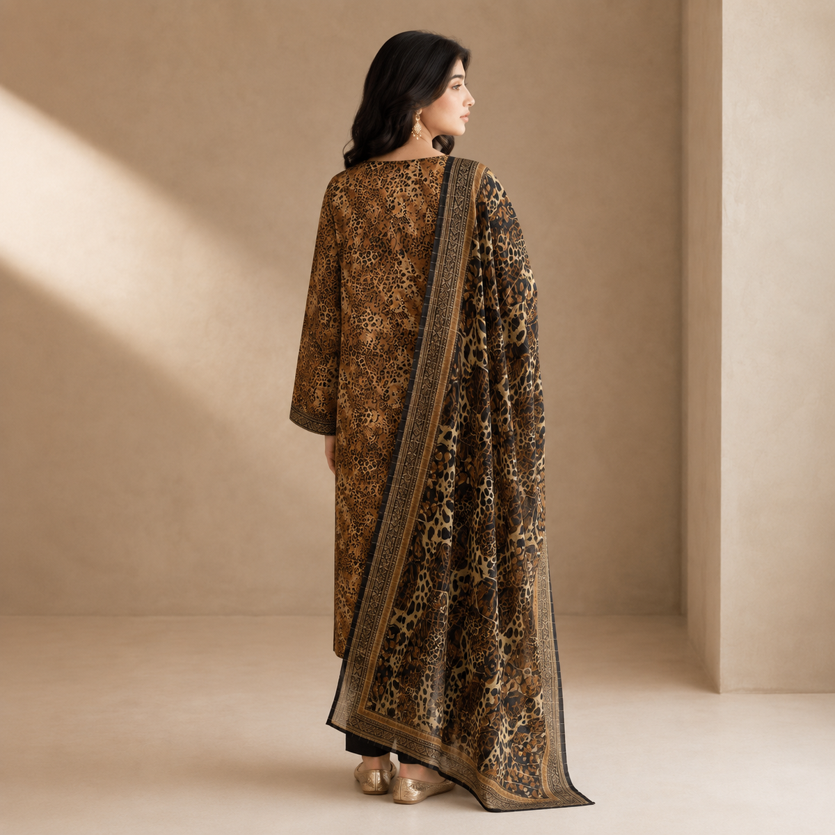 Sable Dune — Signature Printed Lawn 3-Piece