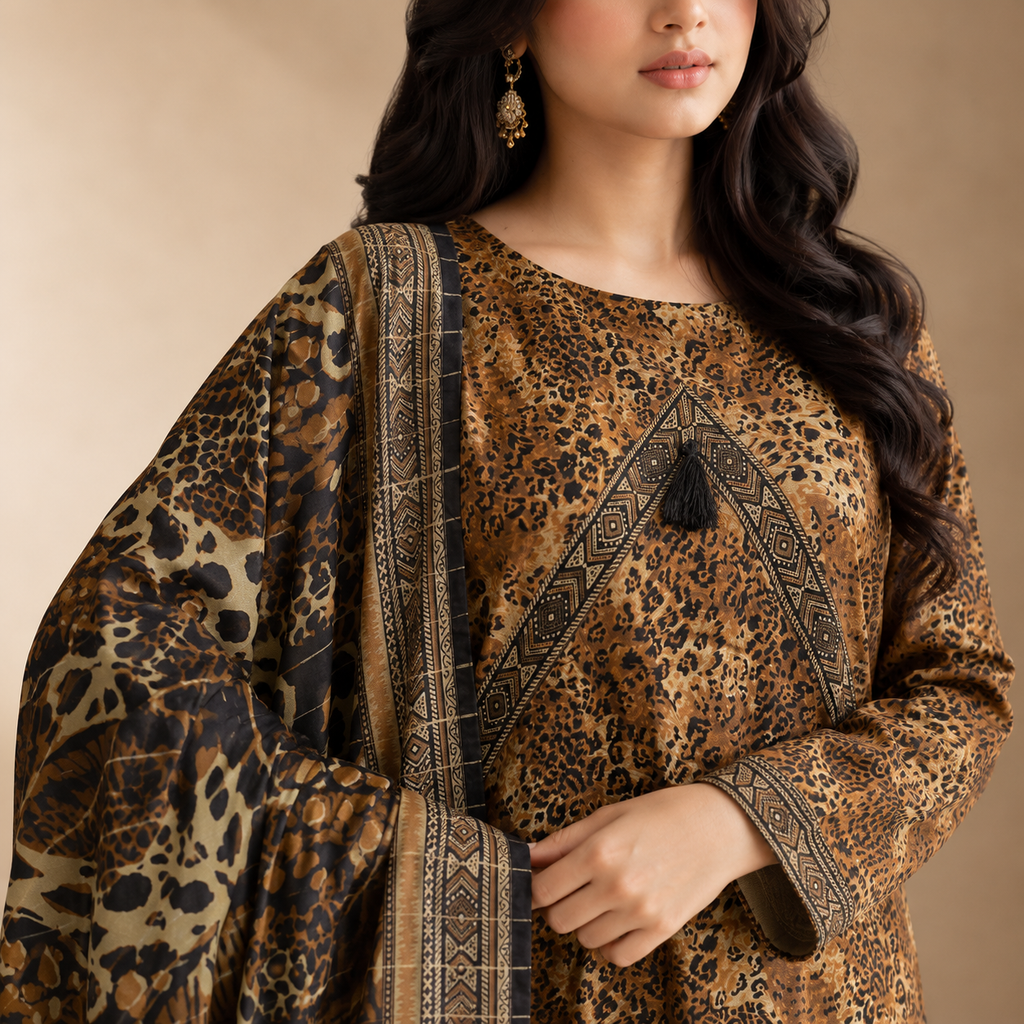 Sable Dune — Signature Printed Lawn 3-Piece