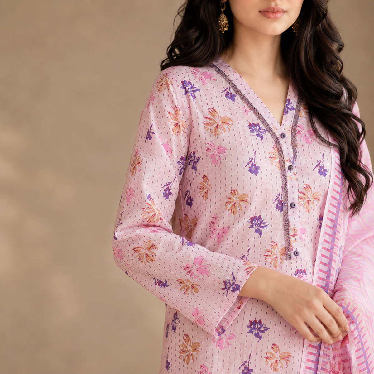 Rosé Garden — Signature Printed Lawn 3-Piece