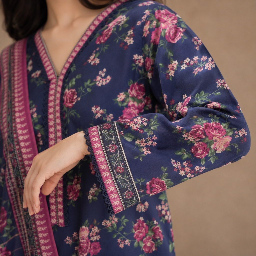 Berry Eclipse — Signature Printed Lawn 3-Piece