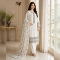 Zar-e-Noor Cotton Embroidered Party Wear Suit – 3 Piece